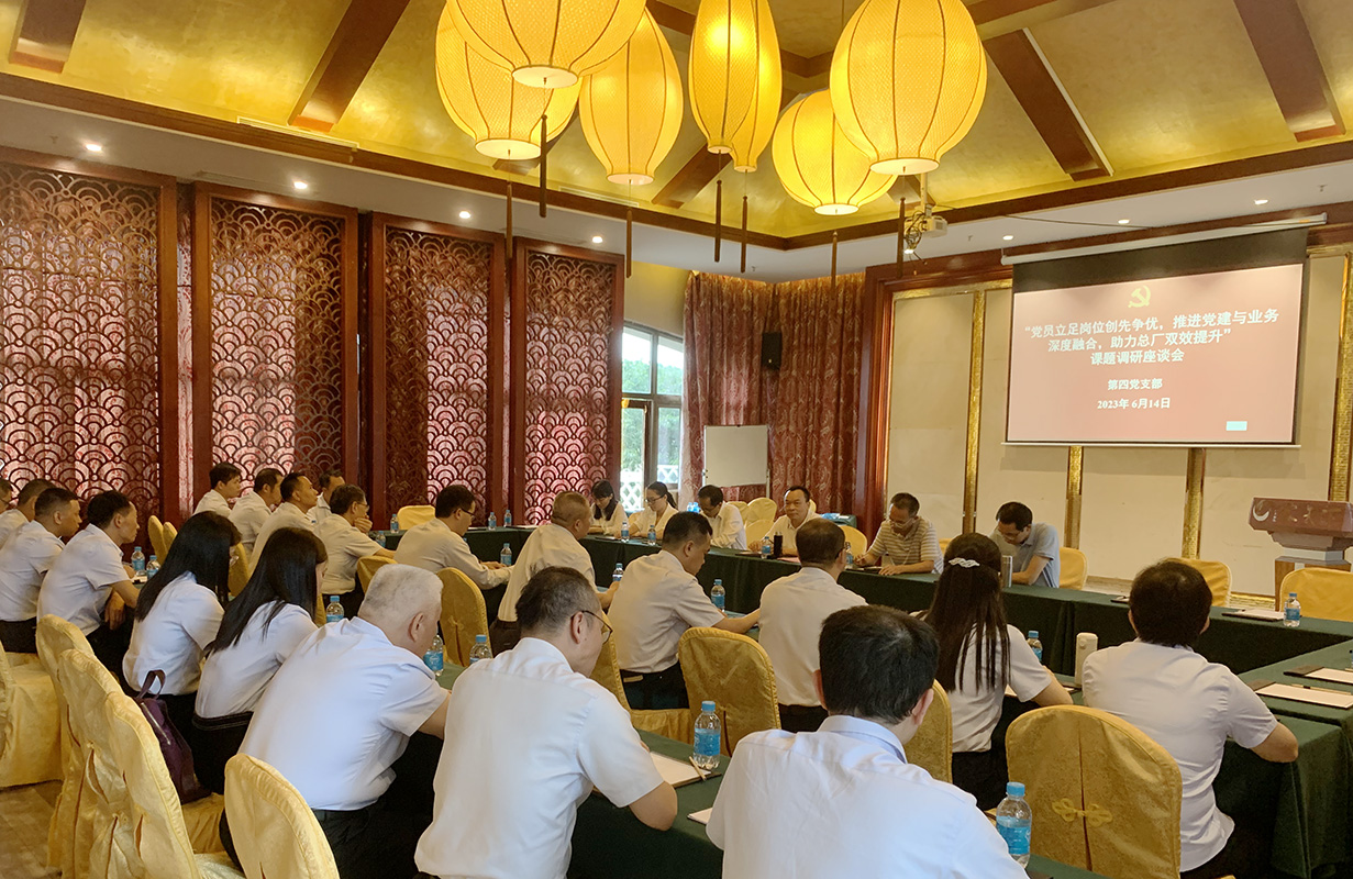 党建引领谱新篇，实地调研促发展——总厂党委书记许镇江到金戈车间党支部、第四党支部开展调研座谈